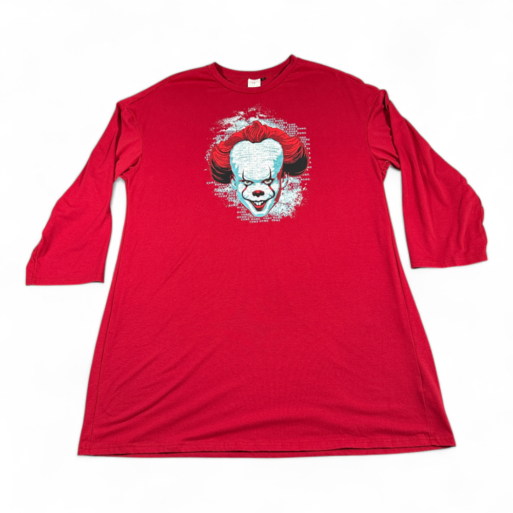 Stephen Kings It Night Shirt Womens EXTRA LARGE Red Pennywise Chapter Two Movie